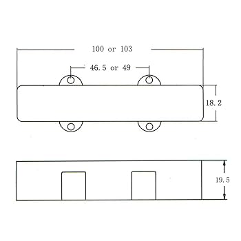 Amazon.co.jp: SONONIA 2個 5弦 ピックアップカバー 密閉タイプ